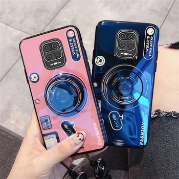 

For Redmi Note 9S Case Protective Cover 3D Camera Silicone Soft Shell For Xiaomi Redmi Note 8 9 S Pro Max Case With Stand Holder
