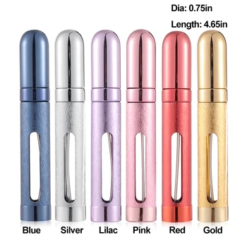 

12ml Portable Mini Refillable Perfume Bottle With Spray Scent Pump Empty Cosmetic Containers Spray Atomizer Bottle For Travel