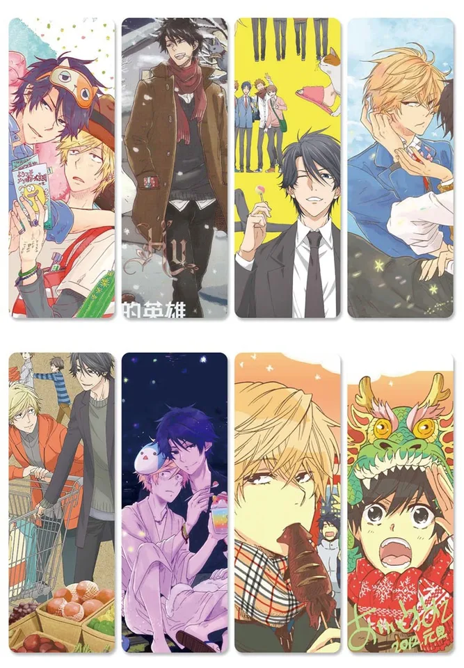 10 Sets Lot Anime Hitorijime My Hero Bookmarks For Books Pvc Book Mark Office School Accessories Gift Stickers Aliexpress