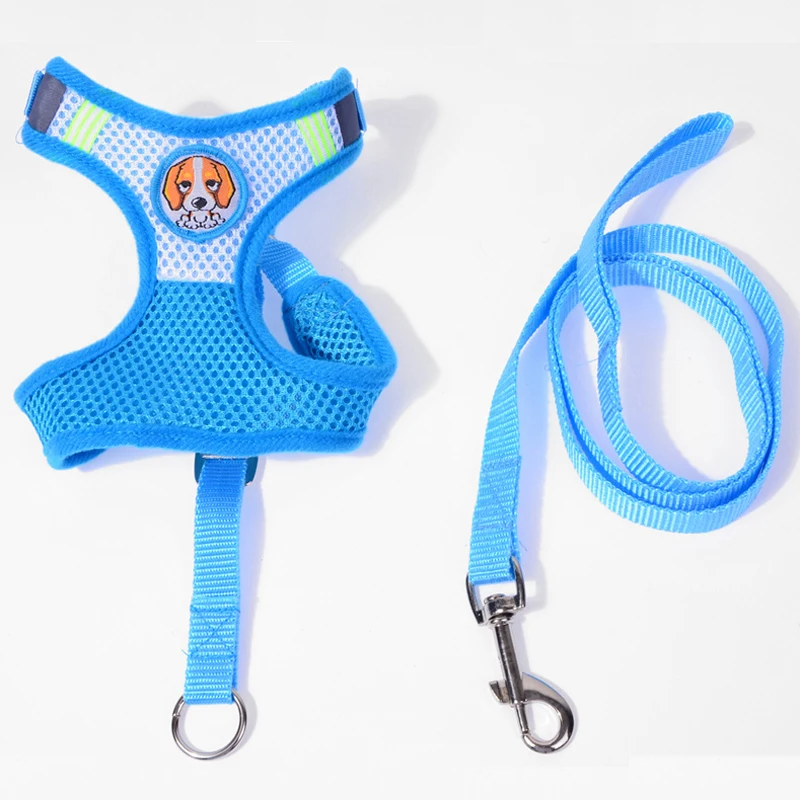 

Dog Harness Vest Reflective No Pull Small Medium Large Vest Quick Adjustbale Matching Leash Collar Training Running Accessories