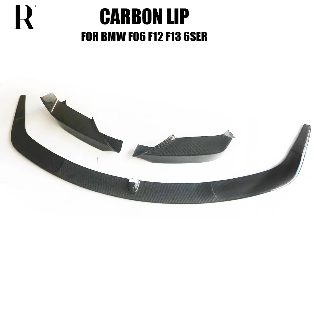 

Carbon Fiber Front Bumper Chin Lip with Splitters for BMW F06 F12 F13 630 640 650 With M Package 12 - 16