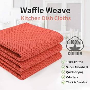 

6-Piece Cotton Kitchen Cutlery Cloth Woven Cutlery Cloth Soft Absorbent Quick-Drying Cutlery Towel