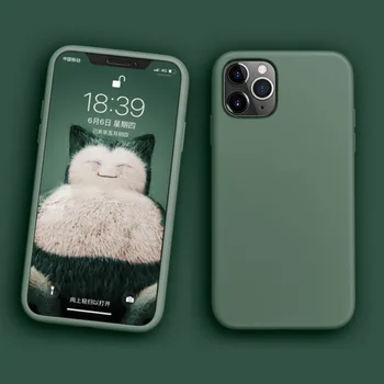 

10 PCS Thin Soft Case For Apple iPhone 11 Pro Max SE 2 2020 6 S 7 8 Plus X XS MAX XR Original Liquid Silicone Cover Candy Coque