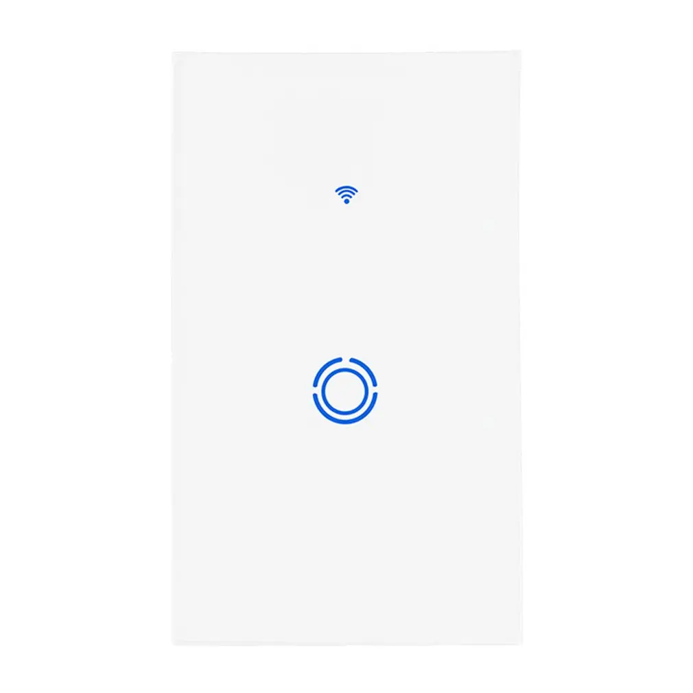

US plug WIFI Smart Touch Switch Wall Light Touch Screen Voice Control High Sensitivity Simple Touch Dirt Proof