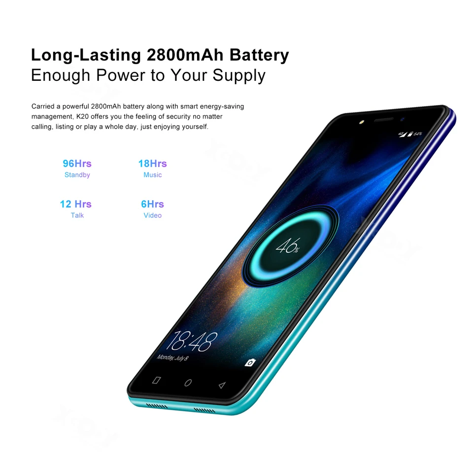 XGODY K20 Dual 4G Sim смартфон 5,5 "18:9 Android 9,0 2 Гб ОЗУ 16 Гб ПЗУ MTK6737 четырехъядерный 5MP камера 2800 мАч WiFi мобильный телефон