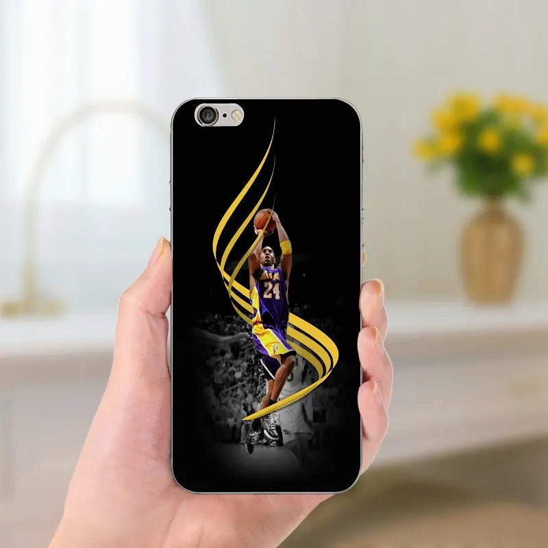 Picture 4 Суперзвезда баскетбола Kobe Bryant Мягкий ТПУ силиконовый чехол тонкий чехол для iPhone 8 7 6 6S Plus X 5 5S SE 5C 4 Чехол Fundas - Цвет: Picture 4
