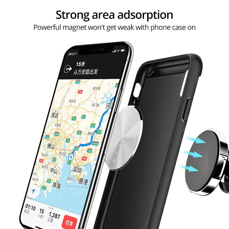 charging stand for phone ANMONE Metal Plate For Magnetic Car Phone Holder Magnet Stand Iron Sheet Disk Sticker For Magnetic Mobile Phone Holder Mount phone holder for car cup holder