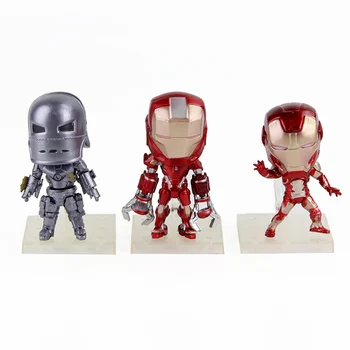 

3pcs/set Super Heroes ironman The Avengers Q Iron Man PVC Action Figure Collection Model Toys Dolls