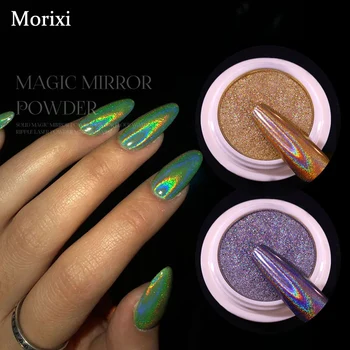 

Nail art decoration diamond glitter powder solid gold silver Titanium gold powder mirror effect DIY manicure laser powder MZ280