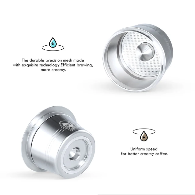 Kávéhüvelyek Kaffitális Kapszulák Kávéfőző Rozsdamentes Acél Újrafelhasználható Szűrő Koffitális És Tchibo Klasszikus Gépekhez - Image 4