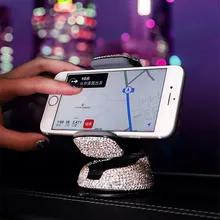 【Female】автомобильный держатель для телефона Алмазная присоска для вращающегося универсального кронштейна немагнитная 4 цвета
