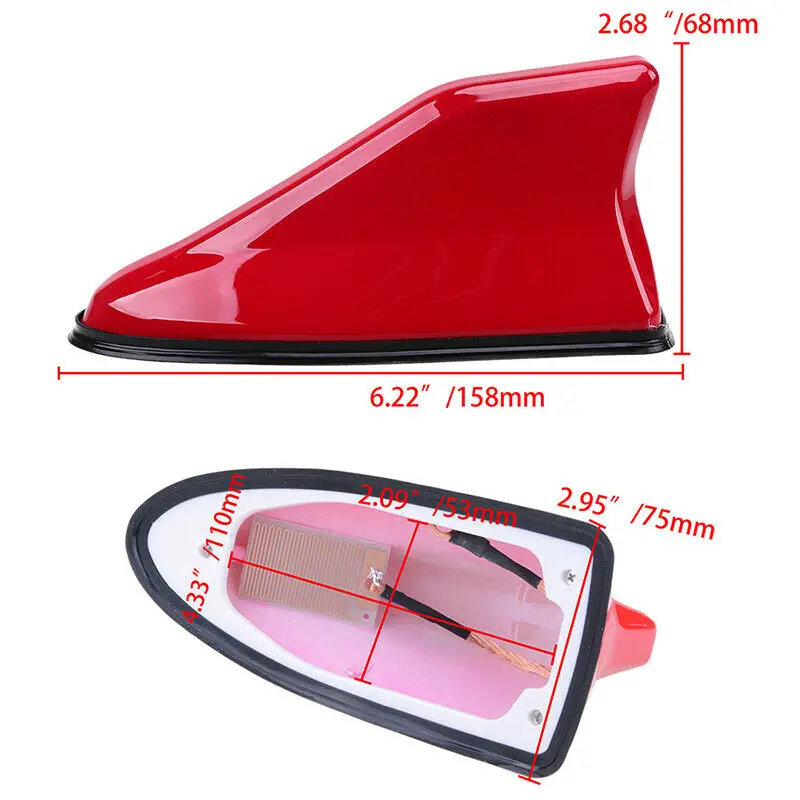 Крыша Акулий плавник антенна радиосигнал отделка украшение Замена 1 шт. ABS