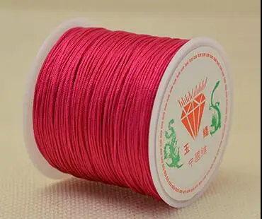 1Roll 0.8 1 1.5 mm Nylon Cord Thread Chinese Knot Macrame Cord Bracelet Braided String DIY Tassels Beading String Thread Jewelry 