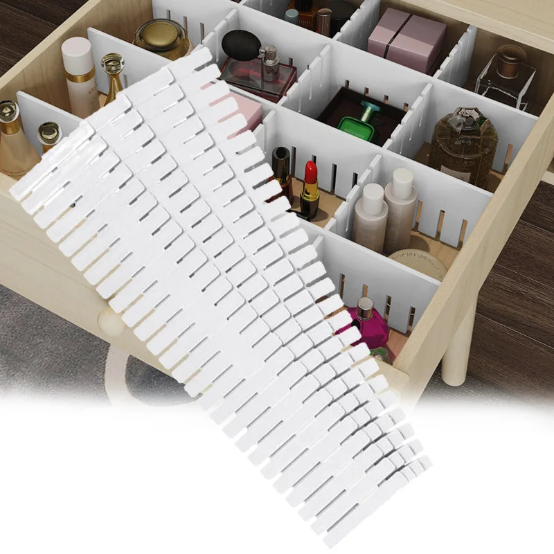 2pcs Adjustable Clapboard Drawer Divider Partition Storage Organiser Wardrobe