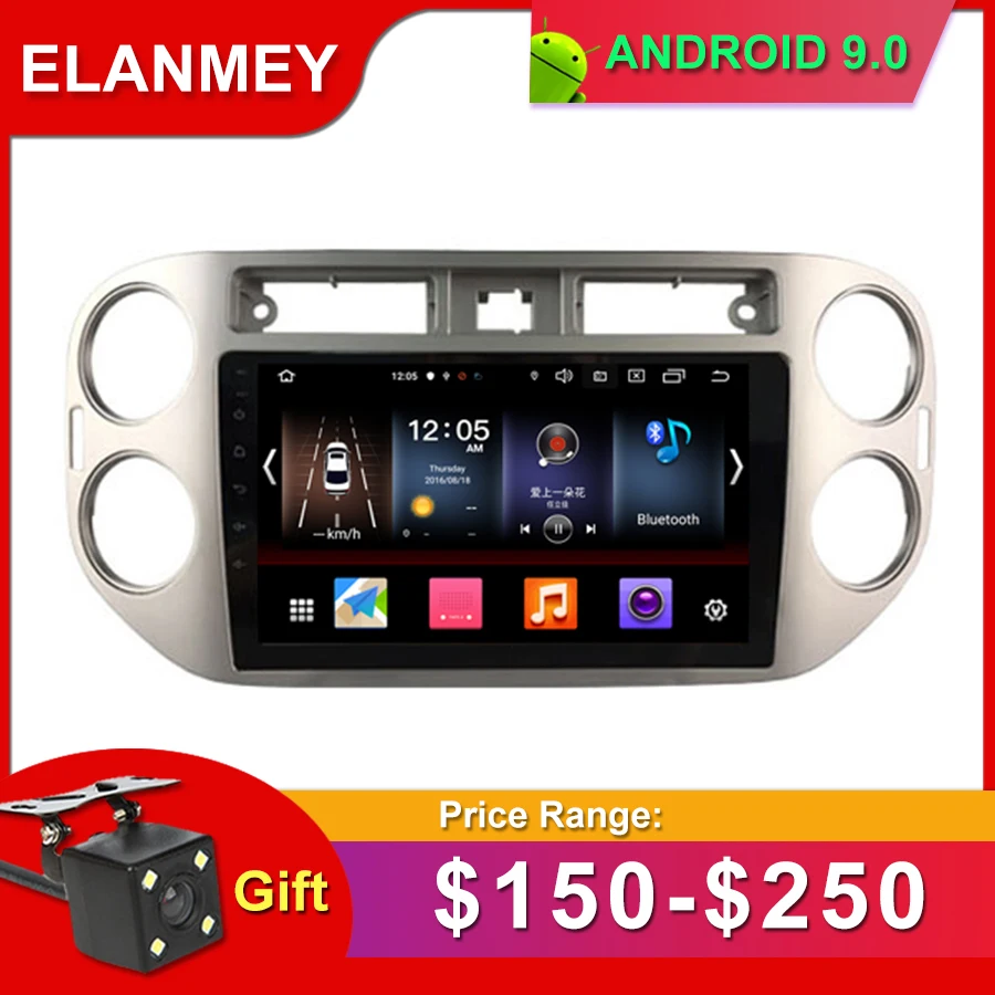 

Gift Camera Car Radio for Tiguan 2013-2015 Android 9.0 GPS Navigation Bluetooth Touch screen WIFI Car Audio Stere CAR Multimedia
