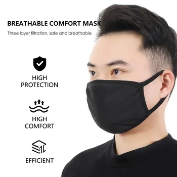 

Face Masks Disposable Respirator Mask Anti-Fog Anti-PM2.5 Strong Mouth Mask Blue 3-Layer Face Shield#5