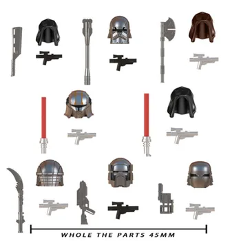 

8PCS Planet Ninjagoed Warrior Building Blocks With Weapons Kids Education figures Sets Bricks Toys Gift