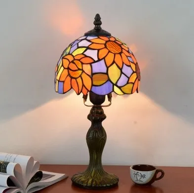 Trukish Декор мозаичная лампа с абажуром Тиффани лампа для спальни гостиной Средиземноморский Декор BesidesLamp настольная лампа светильник - Lampshade Color: see pic