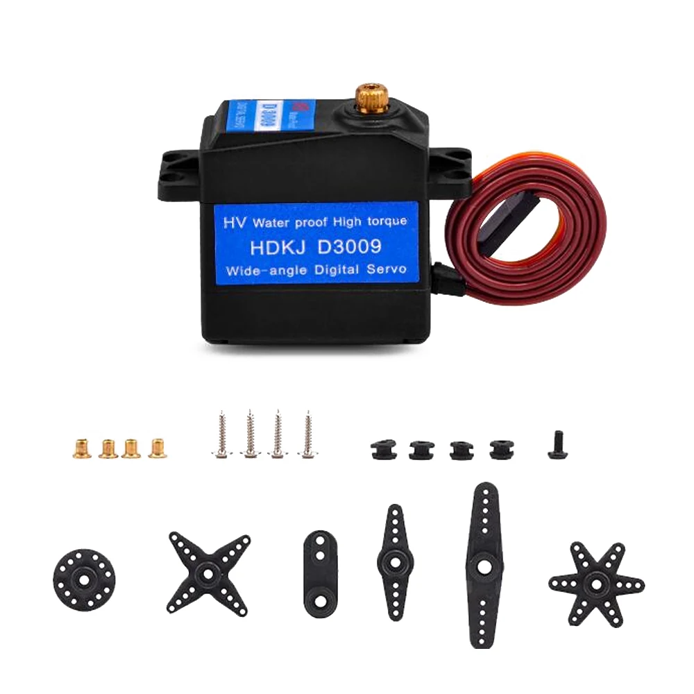 

D3009 9Kg Digital Metal Gear Torque Servo 300 Degree Wide-angle Waterproof Servo for DIY Robot Smart Car Truck