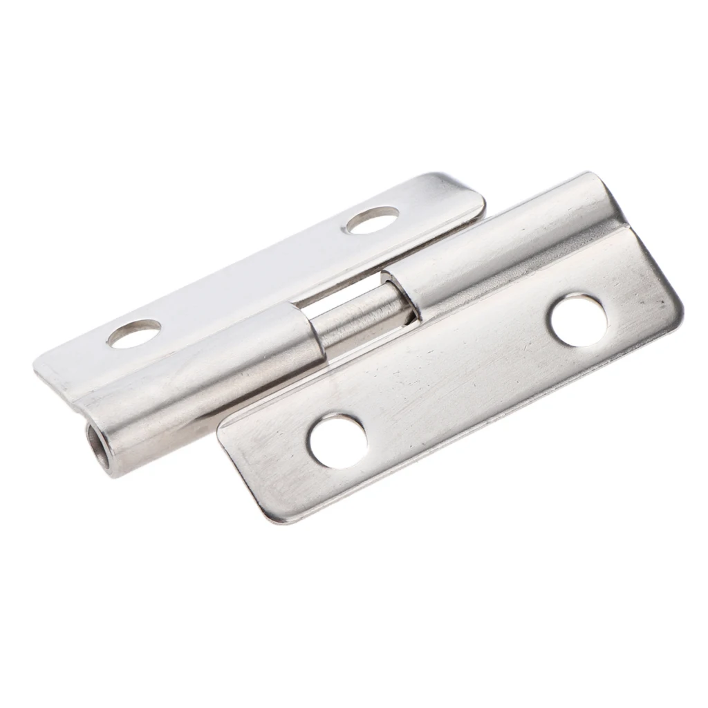 Left-Butt Hinges Silver Tone for Cabinet Drawer ，Marine Boat Home Furniture Hardware Door Hinge
