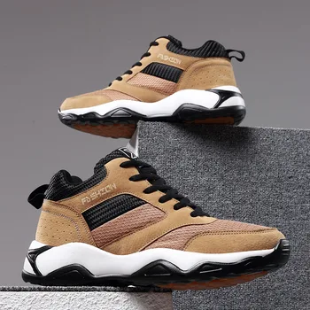 

Hot Sale Running Shoes Comfortable Men Shoes Lace-up Athletic Trainers Outdoor Sports Shoes Men Walking Sneakers