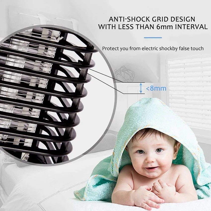 Mosquito Killer Lamp 110V 220V UV Electronic Mosquito Killer Lamp Insect Fly Bug Trap Zapper Anti Mosquito Bedside Night Light Lantern Repellent