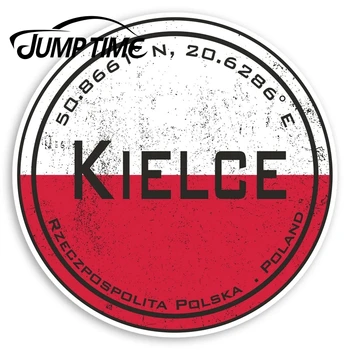

Jump Time Kielce Poland Vinyl Stickers - Polish Flag Sticker LuggageWaterproof Car Decal Trunk Car Accessories