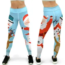 santa yoga pants