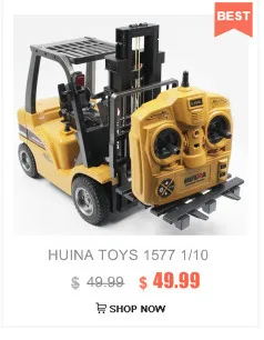 HUINA 1520 RC металлический бульдозер грузовик игрушка 6CH 1/18 2,4 GHz RTR фронтальный погрузчик Инженерный пульт дистанционного управления Строительный трактор грузовики