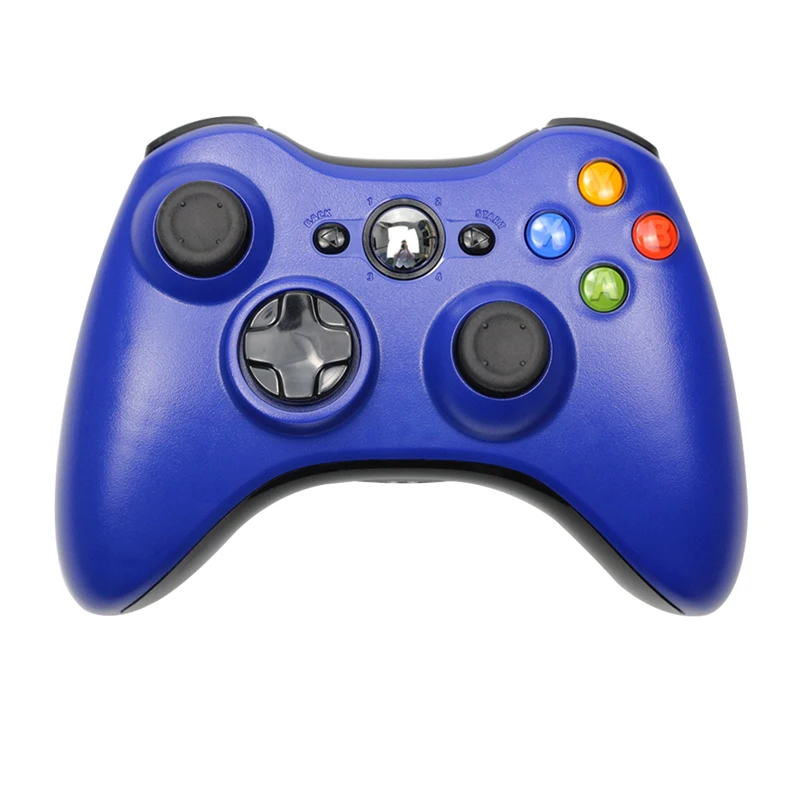 Blue 1 Беспроводной/проводной контроллер для Xbox 360 геймпад джойстик для X box 360 Jogos пульта Win7/8/10 шт. игровой джойстик - Цвет: Blue 1