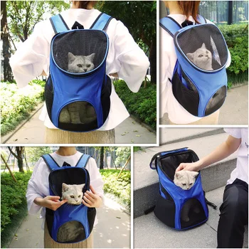 

Pet Dog Carriers Backpack Bags Pet Cat Outdoor Travel Carrier Packbag Portable Zipper Mesh Backpack Breathable Dog Bags Supplies