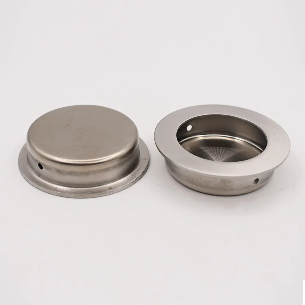 2pcs 40mm Diameter Stainless Steel Circular Pull Handle for Pulling Doors 