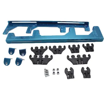 

Chrome Linear Spark Plug Wire Separators Divider Loom Black Valve Cover 350 Auto Distribution Frame Distribution Clamp