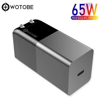 

65W fast GaN mini Wall Charger,USB C PD 65W QC3.0 for TYPE C Thunderbolt 3 laptop iphone11/SE S10/S20/Note 10/9 XPS 13/15/17
