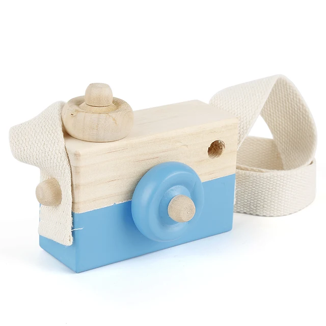 Cute Wooden Toy Camera Hanging Nordic Photography Prop Kids Toy Gift Children Birthday Christmas Gifts Room Decor 4