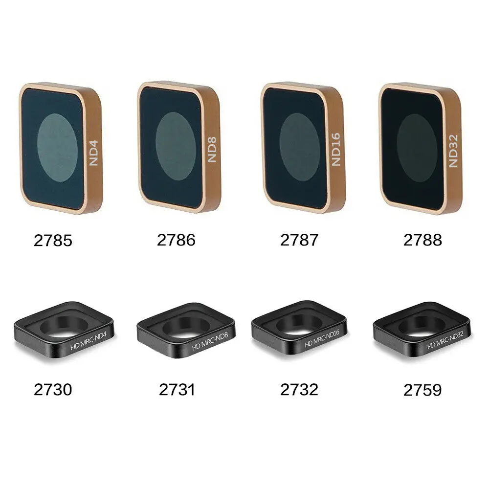 Gros plan sur un filtre ND monté sur une GoPro Hero 13, montrant la qualité premium du verre.
