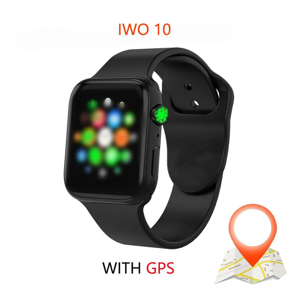 

IWO 10 Smart Watch Bluetooth 1:1 Series 4 GPS Inteligente Brinde Pulseira SmartWatch Android for IOS Upgrade IWO 9 8 7 5 6
