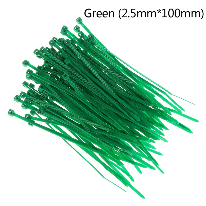 100Pcs Hot New Self-Locking Nylon Cable Ties Wrap Wire Cord Zip Tie Strap Wholesale