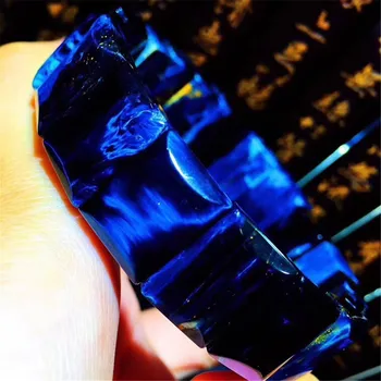 

16x10mm Natural Blue Pietersite Bracelet Jewelry For Woman Man Crystal Namibia Rectangle Beads Energy Stone Bangle Stretch AAAAA