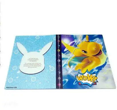 Новинка 240 шт персонажи карточная коллекция записная книжка игровая карта Игральный альбом Pokemones держатель карт подарок для детей - Цвет: 6