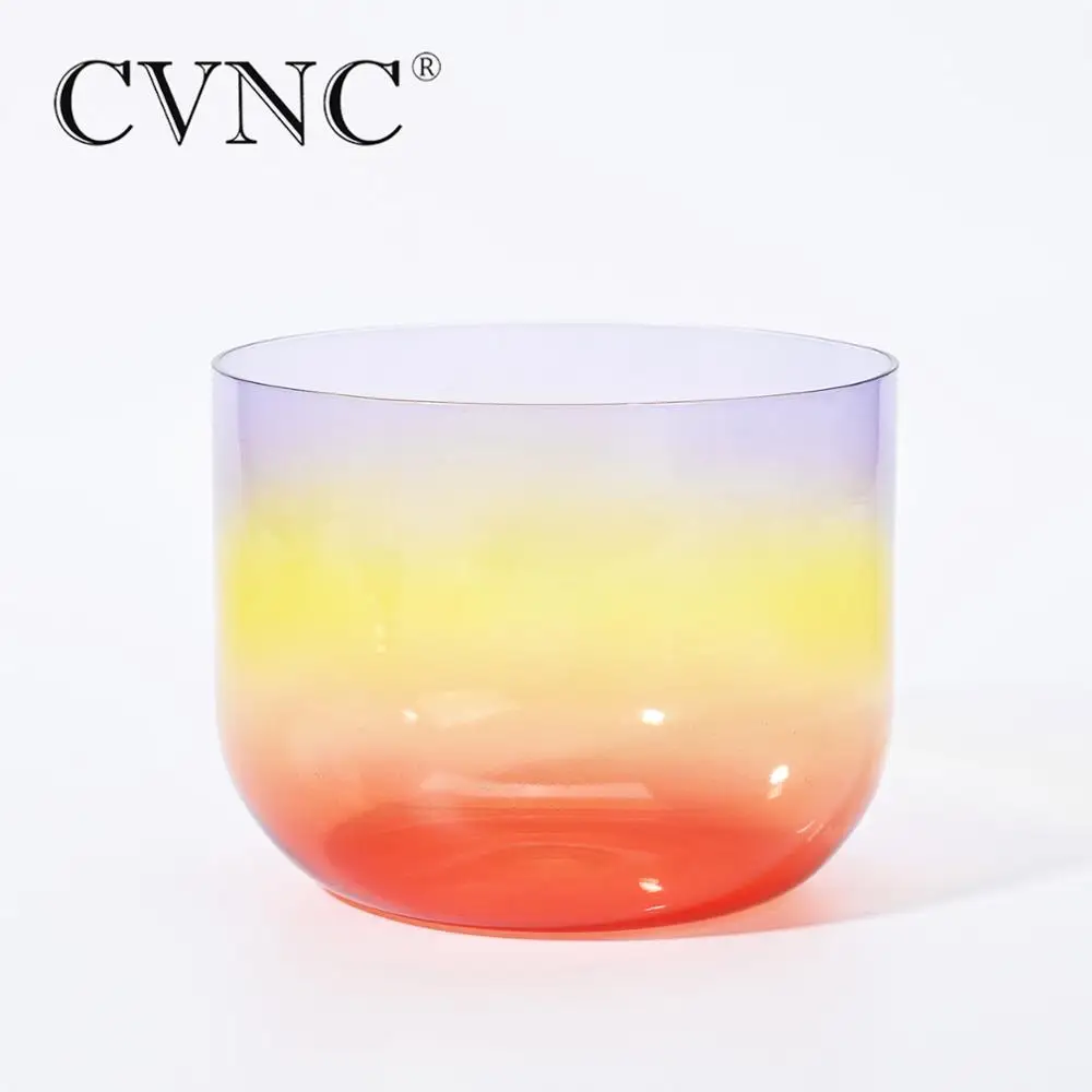 

CVNC 6" Clear Rainbow Note B Crown Chakra Quartz Crystal Singing Bowl