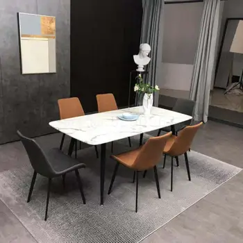 

Nordic Light Luxury Dining Chair Small Household Post-modern Simple Household Fashion Cafe Dessert Shop Iron Art Dining Chair