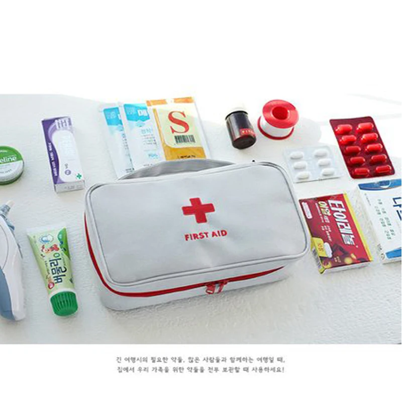 Portable Camping First Aid Kit Empty Emergency Medicine bag Outdoor Survival Travel set First Aid Bag Household Storage package