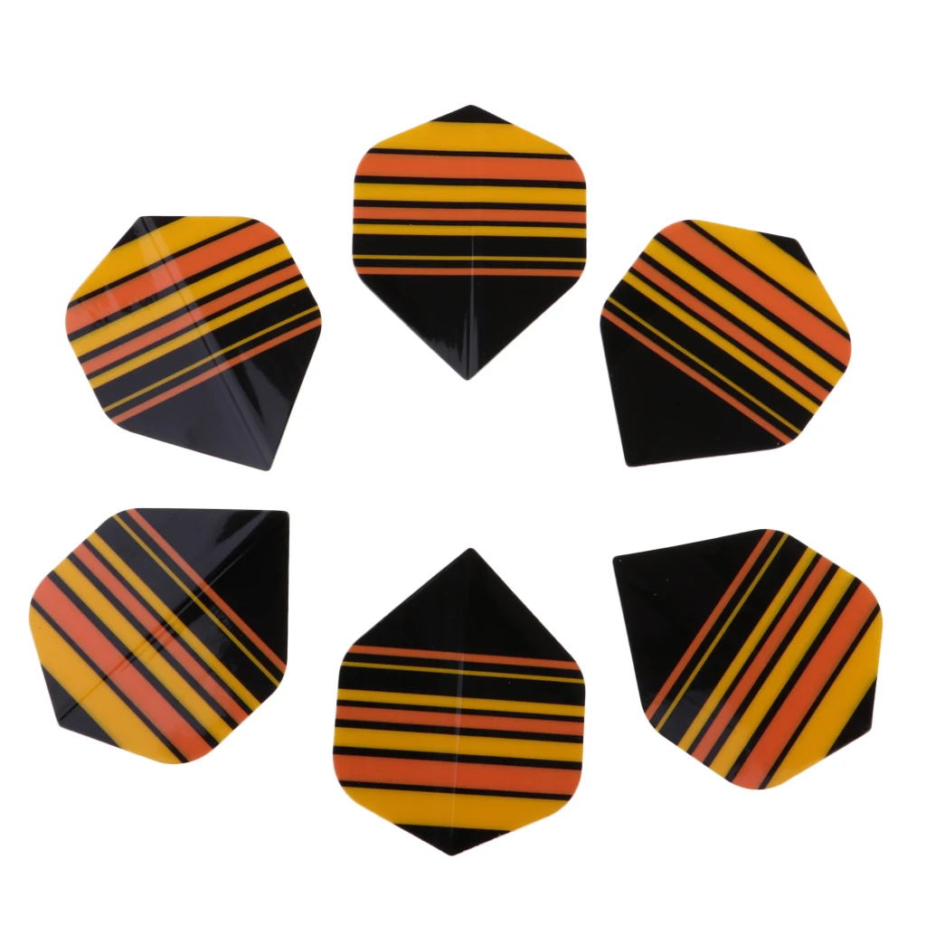 6Pcs Standard Shape Dart Flights Tail Accessories Professional Premium PVC Equipment Supplies For Dart Games
