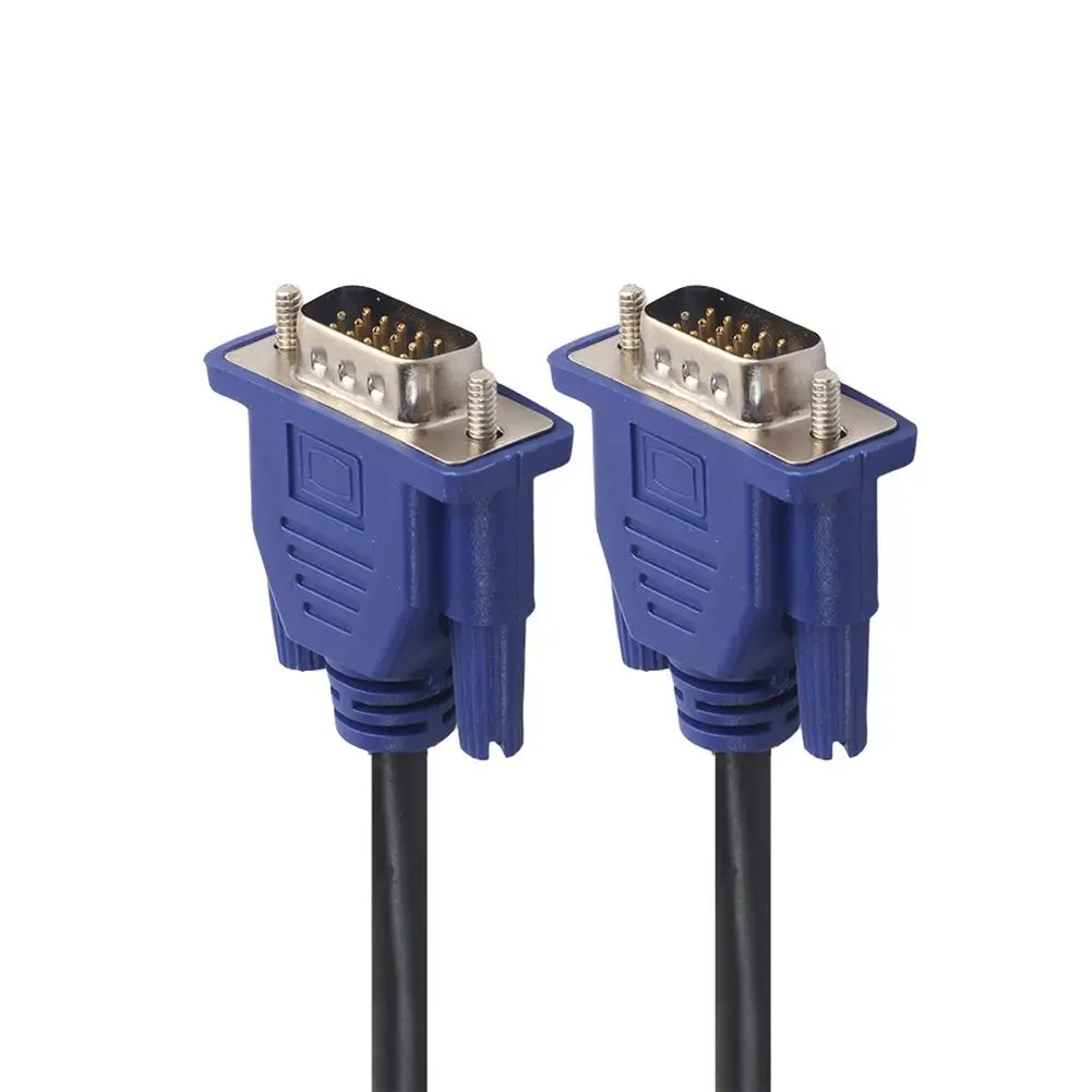 1.5/3/5m VGA Monitor Extension Cable VGA HD VGA HD 15Pin Male to Male Laptop Monitor Extension Cable Cord for Computer Projector