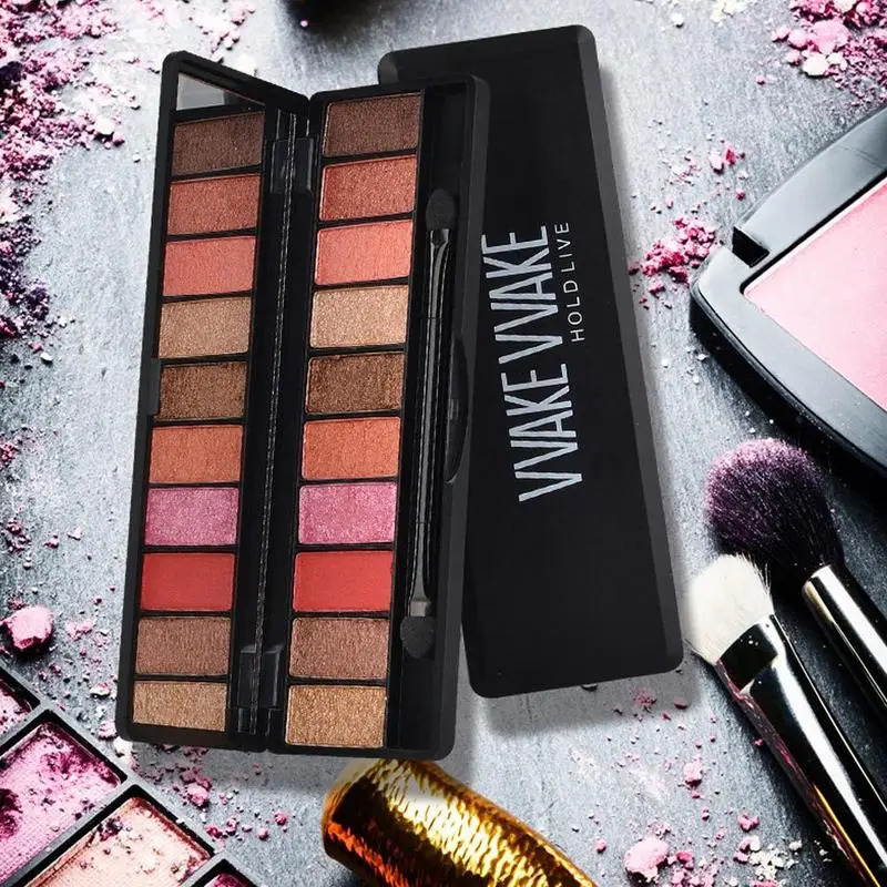 10 Colour Eyeshadow Geometry Earth Color Pumpkin Color Makeup Tray Lazy Girl Heart Eyeshadow Tray