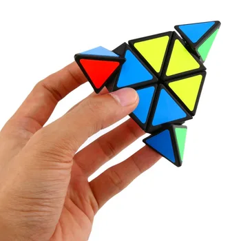 

OCDAY Pyramid Third-order Magic cube Puzzle-Shaped Triangle Cubes Puzzle Educational Toys for children new sales