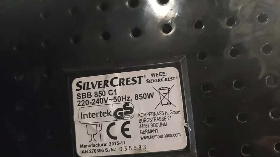 Correia de Substituição para Silvercrest-sbb 850 c1 Sbb850c1 Sbb850-c1 Máquina de Pão 100 Novo