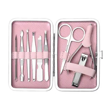 

Stainless Steel Nail Clipper Cutter Trimmer Scissor Tweezers Knife Ear Pick Grooming Kit Manicure Pedicure Toe Tools