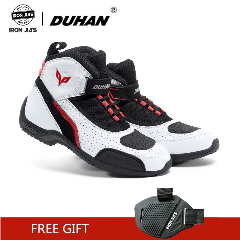 DUHAN Motorcycle Boots Summer Mesh Men Shoes Motocross Off-Road Racing Moto Motorbike Black White Green | Автомобили и мотоциклы
